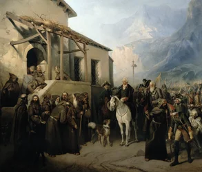 Il feldmaresciallo Alexander Suvorov sulla cima del San Gottardo, 13 settembre 1799, 1855